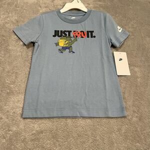 Nike Shirt Youth 4T Just Fru It Cartoon Rhino Backpack Swoosh Graphic New With T